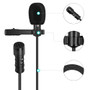 Yanmai R955 Lavalier Omnidirectional Double Condenser Microphone Clip-on Lapel Condenser Microphone For Gopro Camera Phones