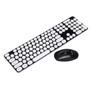 Ultra Thin Mute 2.4GHz Wireless 101 Keys Keyboard and 1600DPI Mouse Combo Set for Desktop Laptop