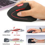 HXSJ 6D Rechargeable 2.4GHz 2400DPI Wireless Vertical Mouse Gaming Mouse Ergonomic Design