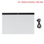 A3/A4 LED Art Craft Drawing Copy Tracing Tattoo LED Light Box Board Pad Thin with USB Cable