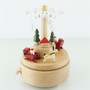 Christmas Music Box Wooden Crafts Christmas Tree Christmas Gift Cartoon Decoration 16cm x 11cm