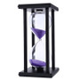 60 Minutes Sand Hourglass Timer Sandglass Countdown Timing Clock Timer Office Decoration Black Frame