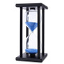 60 Minutes Sand Hourglass Timer Sandglass Countdown Timing Clock Timer Office Decoration Black Frame