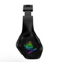 ONIKUMA X4 3.5mm USB Wired Headphone 360º Surounding Gaming Head-mounted Earphone RGB Luminous Computer Game Headset with Mic (Black)