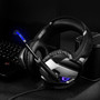 ONIKUMA K5 Gaming Headset Game Headphone Deep Bass USB 3.5mm Stereo Wired Headphone with Mic for PS4 Xbox PC Phone Laptop Computer (Black)