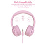 PICUN Q2 Kids Wired Headphones 93dB Volume Limited On Ear Foldable Children Headset with Volume Limiting and Sharing Function 3.5mm Jack