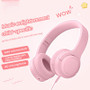 PICUN Q2 Kids Wired Headphones 93dB Volume Limited On Ear Foldable Children Headset with Volume Limiting and Sharing Function 3.5mm Jack