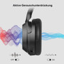 Geshang M98 bluetooth Headphone Active Noise Cancelling Headphones Wireless Headphones HIFI Stereo Foldable Headset With Mic (Black)