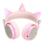 Bakeey Cute Unicorn bluetooth 5.0 Over-Ear Headphones Wireless Kids Cartoon Stereo Headset Earphone Built-in Microphone