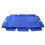 2/3 Seater Size Blue UV-Proof Outdoor Garden Patio Swing Sunshade Cover Waterproof Canopy Seat Top Cover