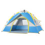 2-4 Person Fully Automatic Pop Up Tent Camping Travel Family Tent Rainproof Windproof Sunshade Awning
