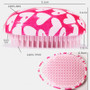 ABS Hair Brush Comb Pink Egg Round Shape Soft Styling Tools Heart Anti-Static Hair Brushes Detangling Comb Salon Hair Care Comb (#1)