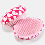 ABS Hair Brush Comb Pink Egg Round Shape Soft Styling Tools Heart Anti-Static Hair Brushes Detangling Comb Salon Hair Care Comb (#1)