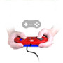 DATA FROG Wired USB Gamepad Gaming Joypad for Windows7/8/10/MAC Computer Game Controller
