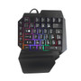 F6 RGB LED Backlit Gaming Keyboard One Hand Mechanical Keyboard for PUBG PC Games 39 Keys Single Hand Keyboard