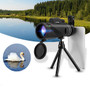 MOGE 40x60 Monocular Ultra HD Optical Lens Low Light Night Vision Telescope + Phone Clip + Tripod