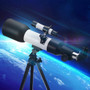 F360/60mm HD Astronomical Telescope 90° Celestial Mirror Clear Image High Magnification Monocular Starry Sky Viewing with Tripod