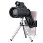 50×60 Outdoor Hiking Camping HD Optics Tripod Monocular Telescope Bird Watching With Laser Flashlight Phone Clip