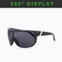 Mens Protection Black Frame Shades Sunglasses