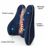 Memory Foam Seat Chair Lumbar Back Support Cushion Pillow