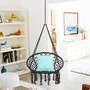 Indoor Outdoor Hammock Chair Cotton Single Garden Swing Portable Hanging Chair Max Load 330lbs