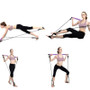 Multifunctional Portable Pilates Bar Fitness Stick Yoga Resistance Bands Home Gym Exercise Tools