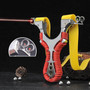 Laser Alloy Double Aiming Catapults High Power Outdoor Hunting Shooting Slingshots Laser Aiming Slingshots