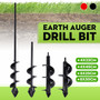 Earth Auger Drill Bit Digger Spiral Bit Replace Attachment Garden Planting Drill