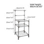 3/4 Layers Free-standing Stainless Steel Kitchen Rack Sheelf Pot Storage Holder