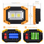 XANES 30W LED COB Outdoor IP65 Waterproof Work Light Camping Emergency Lantern Floodlight Flashlight