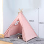 160cm Large Teepee Tent Kids Cotton Canvas Pretend Play House Boy Girls Wigwam Gift