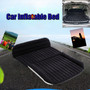 118cm×130cmx45mm Black Flocked Car Inflatable Back Seat Cover Car Air Mattress Travel Folding Bed Air Bed For Camping