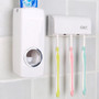 Wall Mount Toothbrush Holder and Toothpaste Dispenser