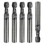 5pcs 6mm Solid Carbide Tungsten Coated 2 Flute End Mill Slot Drill Milling Cutter