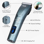 Hair Clippers for Men,Hizek Beard Trimmer Professional Cordless Hair Trimmer with 3 Adjustable Speeds,LED Display,USB Charging Stand and 6 Attachment Guide Combs,for Family Use