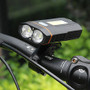 XANES DL04 1000LM Dual T6 German Standard Bicycle Light COB Front Light 150° Floodlight Phone Charging Power Bank