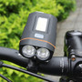XANES DL04 1000LM Dual T6 German Standard Bicycle Light COB Front Light 150° Floodlight Phone Charging Power Bank