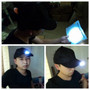 Adjustable Bicycle 5 LED Light Cap Battery Powered Hat Outdoor Baseball Cap