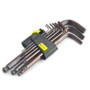 BOY 6207 9Pcs 1.5/2/2.5/3/4/5/6/8/10mm Ball Point Hexagon Hex Allen Key Wrench Screwdriver Set Tool