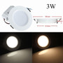 3W Round LED Recessed Ceiling Panel Down Light With Driver