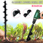 Garden Auger Spiral Drill Bit Attachment Bulb Plant Post Bedding Planting Auger Tool