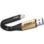 EAGET i90 2-In-1 USB 3.0 Lightning 64G 128G USB Flash Drive Charging Cable for iPhone iPad