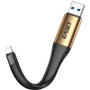 EAGET i90 2-In-1 USB 3.0 Lightning 64G 128G USB Flash Drive Charging Cable for iPhone iPad