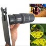 16x52 Hiking Concert Camera Lens Telescope Monocular +Universal Clip For Smartphone