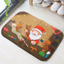 40x60cm Christmas Non-slip  Absorbent  Floor Mat Bathroom Kitchen Bedroom Doormat Carpet Decor