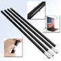 2pcs 2m/6.6ft 3 Sections Adjustable Crossbar Photography Background Support Stand