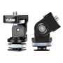 VIJIM VK-2 360 Degree Rotation Hot Shoe Cold Shoe Mount Bracket Holder for DSLR Camera