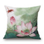 Honana WX-D1 45x45cm Vintage Lotus Flower Cotton Linen Throw Pillow Case Waist Cushion Cover