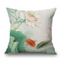 Honana WX-D1 45x45cm Vintage Lotus Flower Cotton Linen Throw Pillow Case Waist Cushion Cover