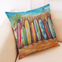 Honana 45x45cm Home Decoration Colorful Beach Patterns Cotton Linen Pillow Case Sofa Cushion Cover